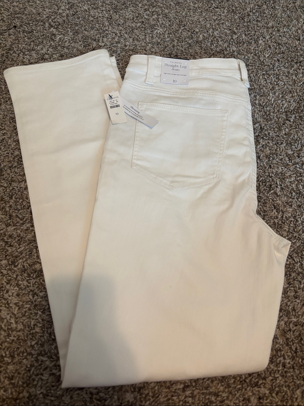 Talbots White Straight-Leg Women’s Jeans